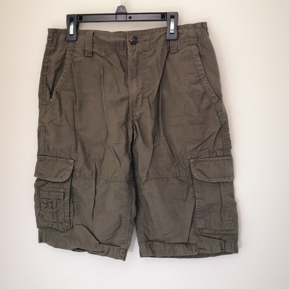 NWOT Big Boys‎ Cotton Cargo Shorts Olive Green Size 18 Regular